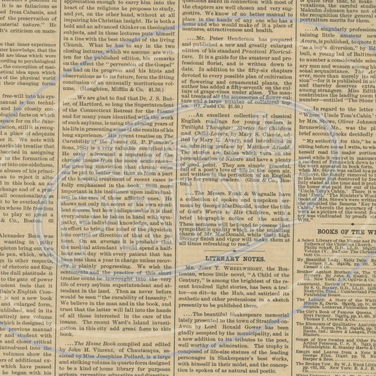 Vintage Newsprint 008 Printed Pattern Vinyl