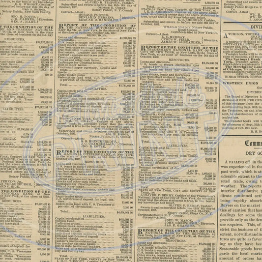 Vintage Newsprint 012 Printed Pattern Vinyl