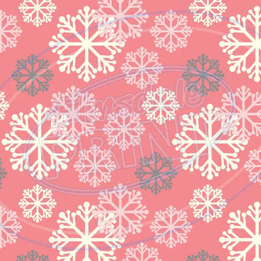 Warm Winter Pink 003 Printed Pattern Vinyl