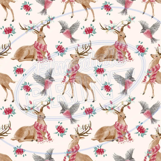 Woodland Christmas 003 Printed Pattern Vinyl