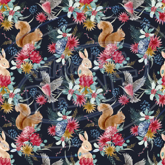 Woodland Christmas 004 Printed Pattern Vinyl