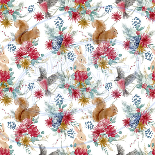 Woodland Christmas 007 Printed Pattern Vinyl