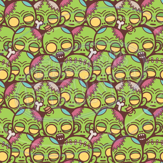 Zombie World 002 Printed Pattern Vinyl